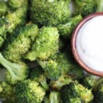 Oven Roasted Broccoli with Lemon Aioli