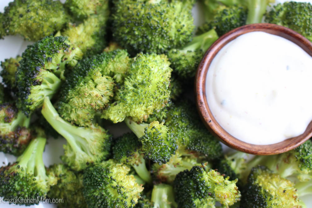 Oven Roasted Broccoli with Lemon Aioli