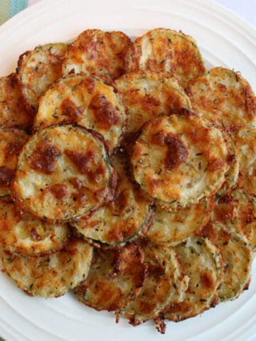 Roasted Parmesan Zucchini Chips