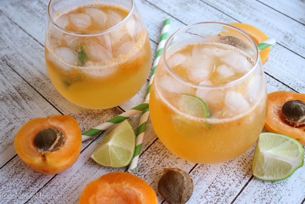 Sparkling Apricot Margaritas