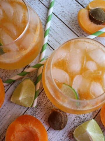 Sparkling Apricot Margarita