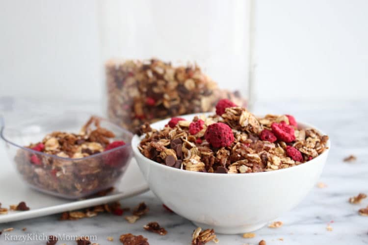 Chocolate Raspberry Granola Krazy Kitchen Mom