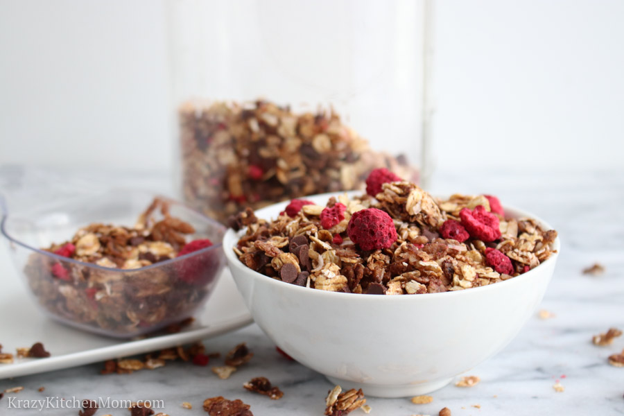 Chocolate Raspberry Granola