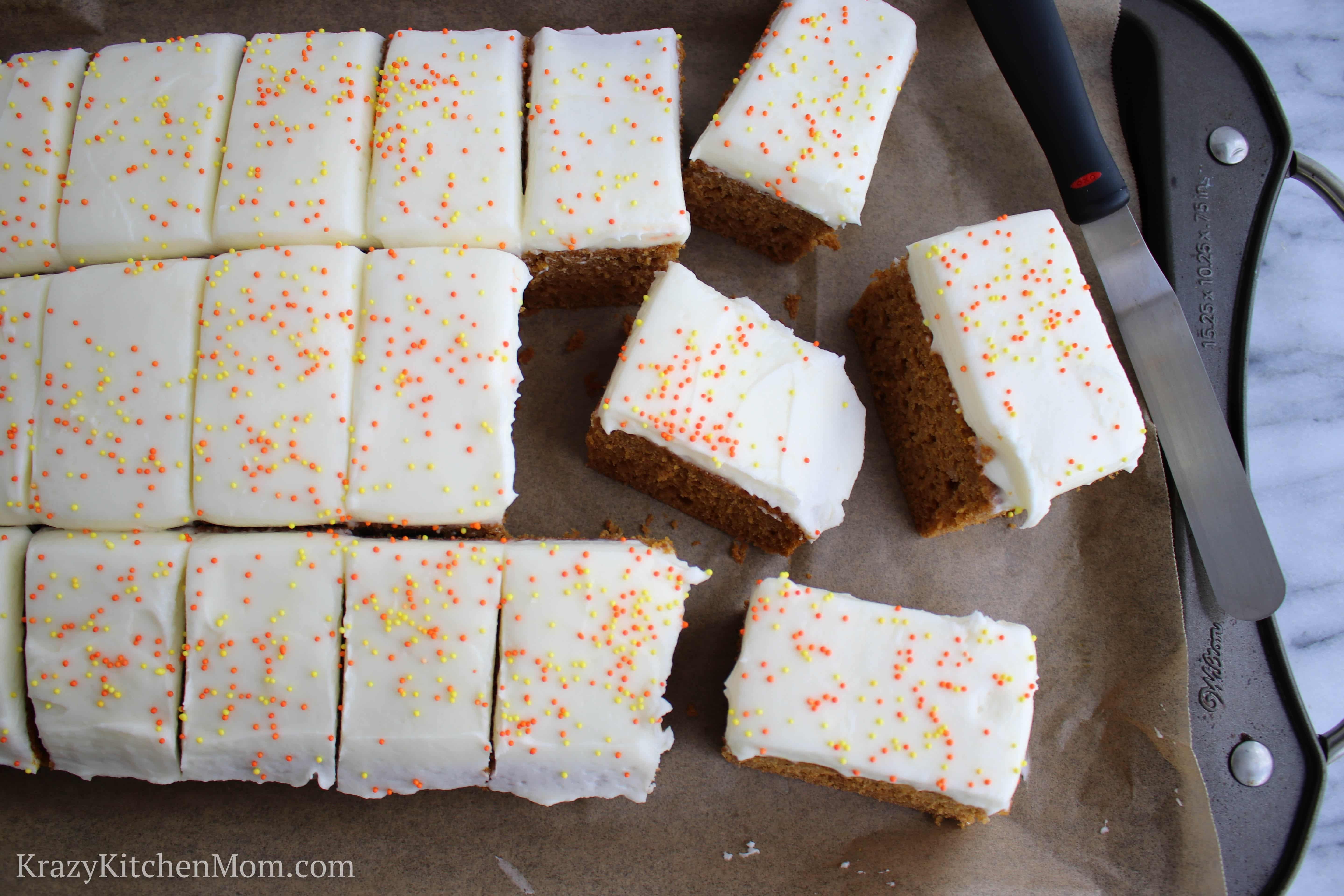 Pumpkin Spice Bars from a Box 