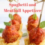 Mini Spaghetti and Meatball Appetizer - Krazy Kitchen Mom