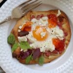 Breakfast Flatbread with Pepper Jelly