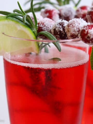 Cranberry Mimosas