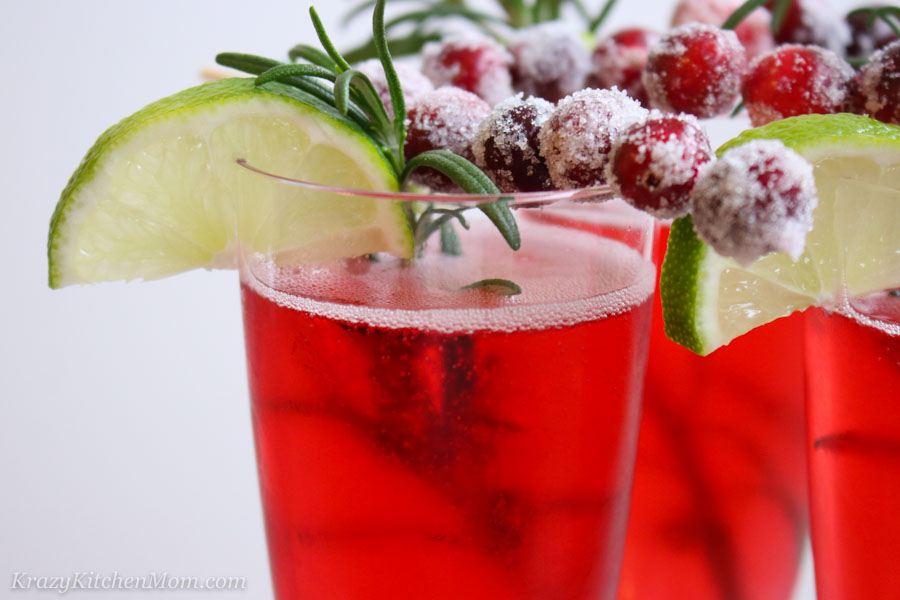 Cranberry Mimosas