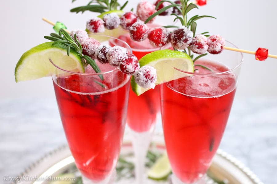 Cranberry Mimosas - The Best Cranberry Cocktail Recipes