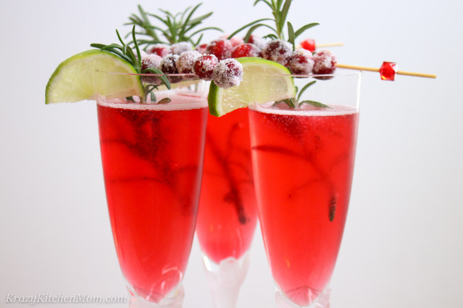 Cranberry Mimosas