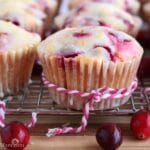 Cranberry Orange Muffins with Orange Glaze