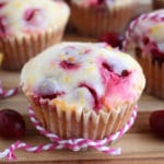 Cranberry Orange Muffins with Orange Glaze