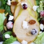 pear and goat cheese salad