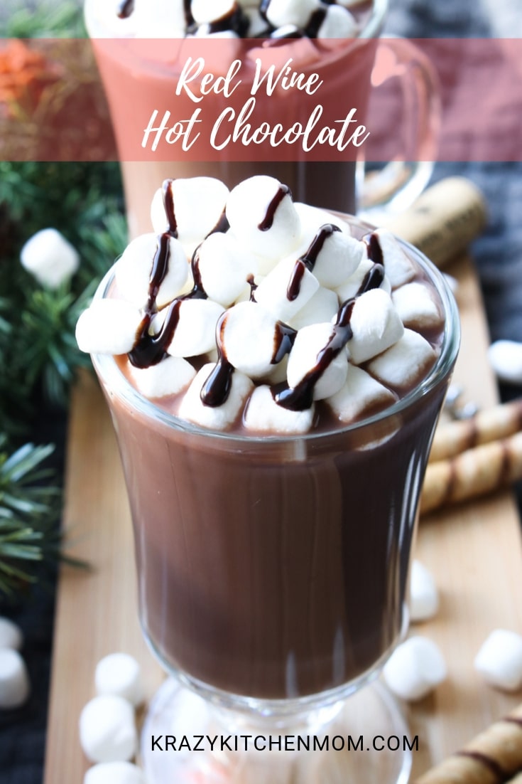 Do you love chocolate? Do you love red wine? Then you will love Red Wine Hot Chocolate. via @krazykitchenmom