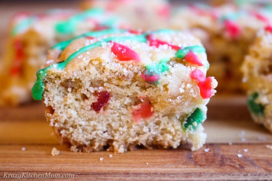 Fruit Cake Cookie Bars C Krazy Kitchen Mom