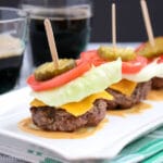 Low Carb Cheeseburger Sliders