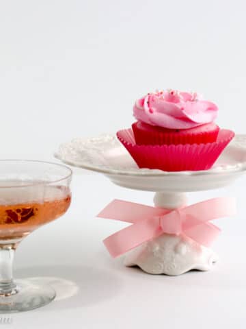 Pink Champagne Cupcakes with Pink Champagne Buttercream