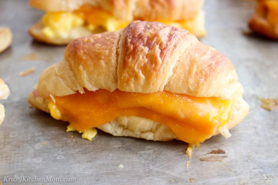 Egg Ham Cheese Croissants