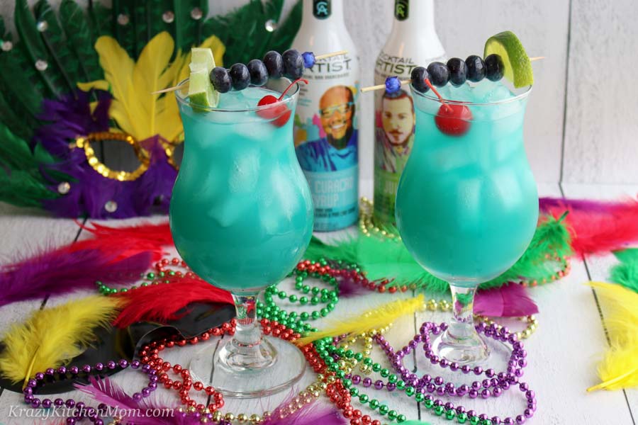 MARDI GRAS BLUE HURRICANE