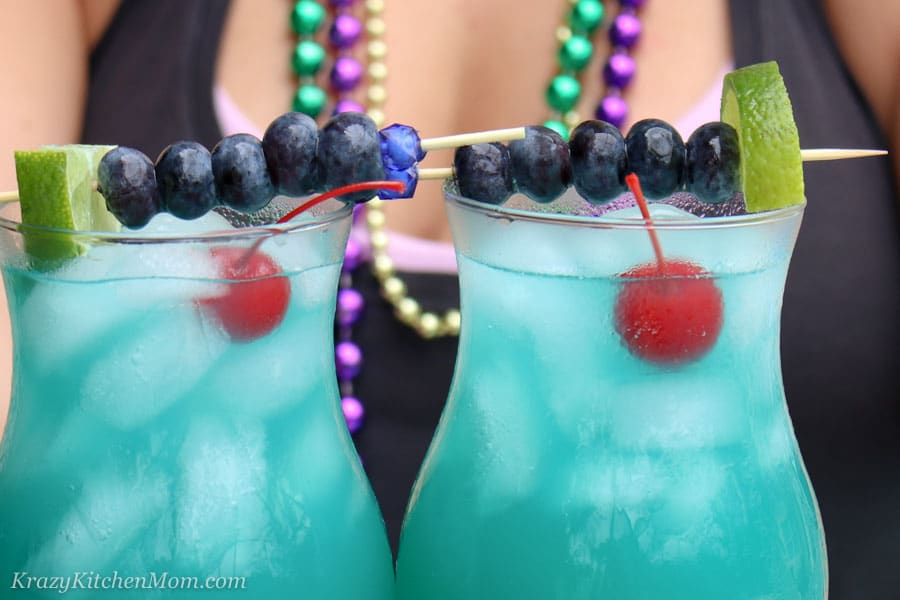 MARDI GRAS BLUE HURRICANE