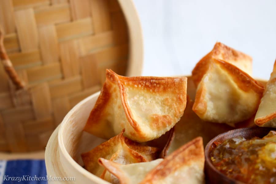 Air Fryer Asian Style Pork Wontons