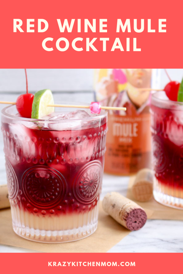 Red Wine Mule Cocktail Krazy Kitchen Mom