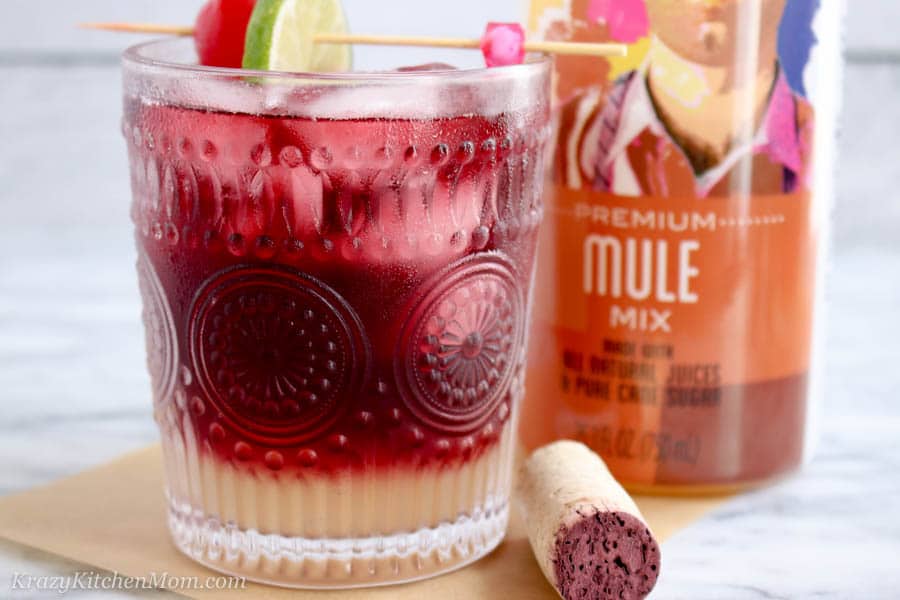 red wine mule cocktail