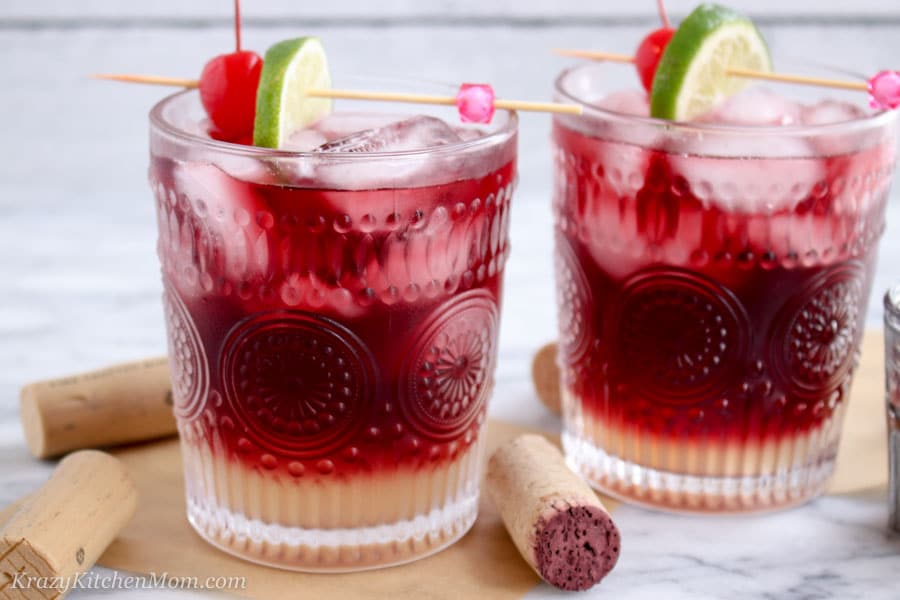 red wine mule cocktail