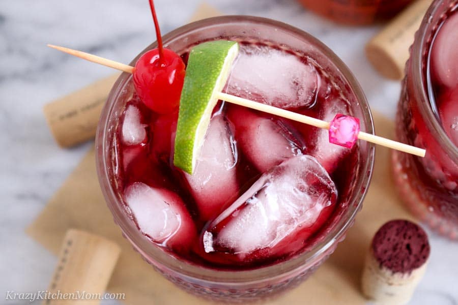 red wine mule cocktail