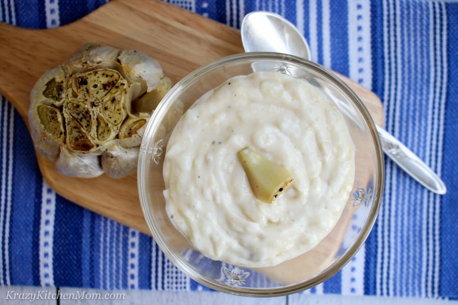 Air Fryer Roasted Garlic Aioli