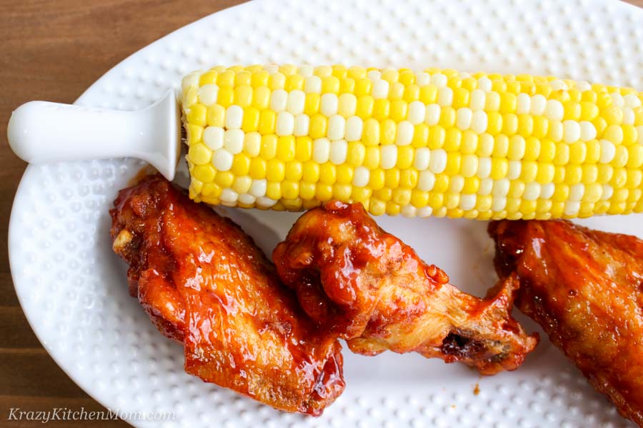 Corn on the cob with wings