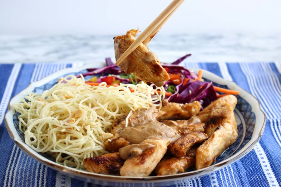 Thai Peanut Chicken Noodles