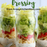 Buttermilk Salad Dressing in a jar