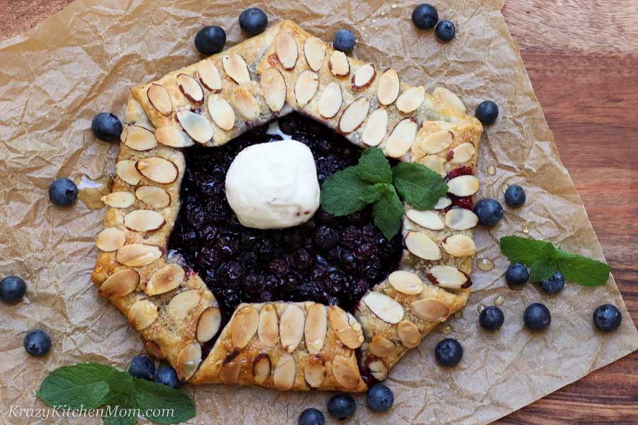 blueberry galette