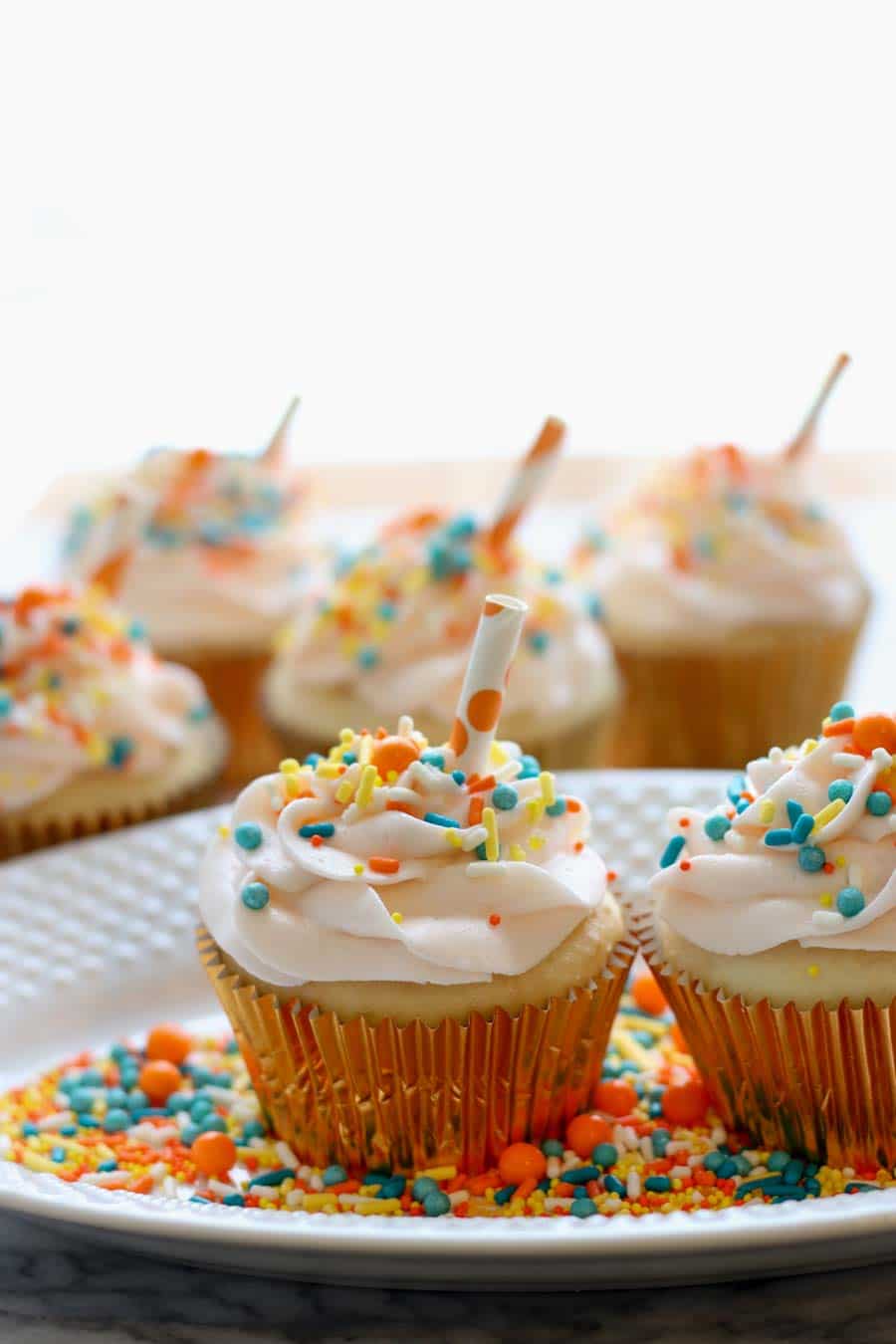 Aperol Spritz Cupcakes