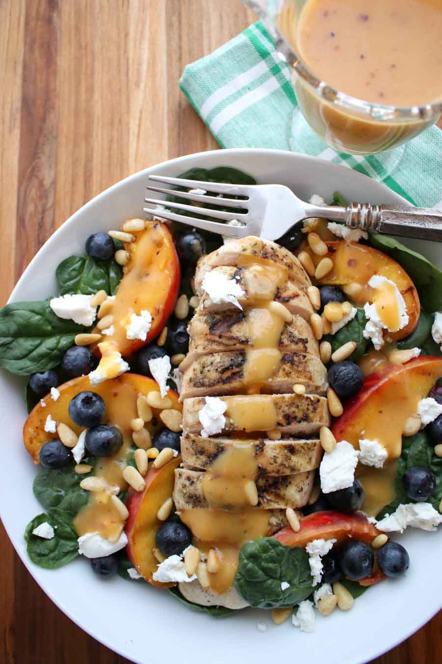 Grilled Peach Chicken Salad