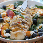 GRILLED PEACH CHICKEN SALAD