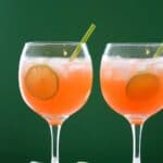 two Paloma Aperol Spritz Cocktails