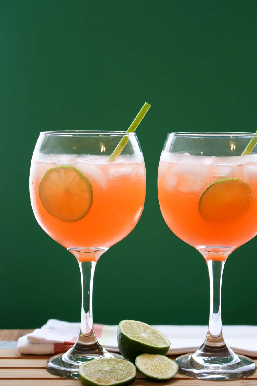 two Paloma Aperol Spritz Cocktails