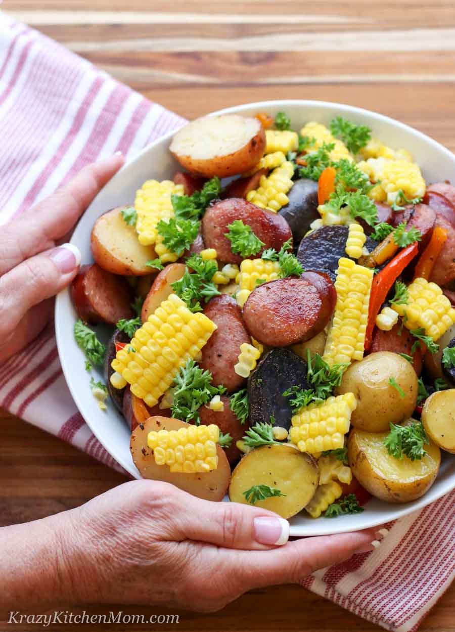 Sheet Pan Veggie and Kielbasa