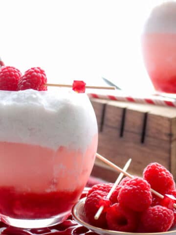 Prosecco Raspberry Floats