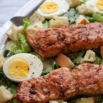 Bourbon Glazed Salmon Cesar Salad