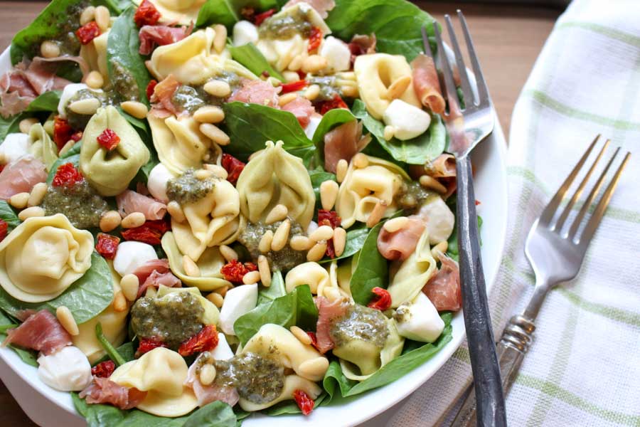 Tortellini Spinach Pasta Salad