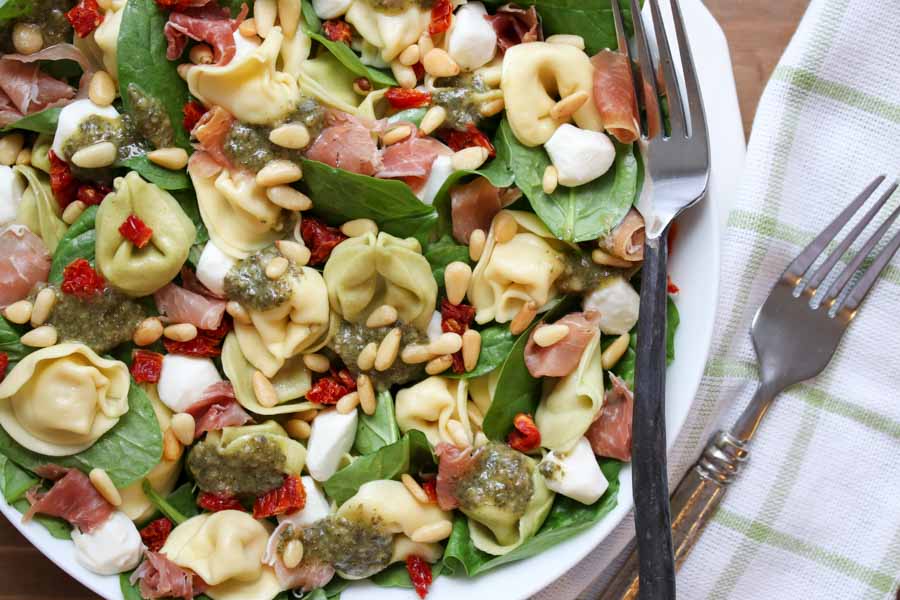 Tortellini Spinach Pasta Salad