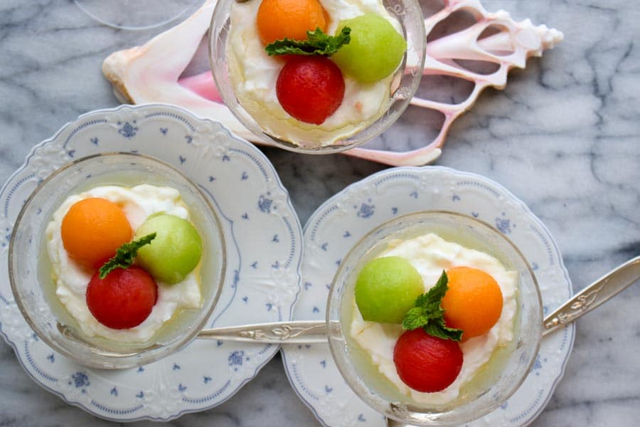 Yogurt Melon Breakfast Parfait