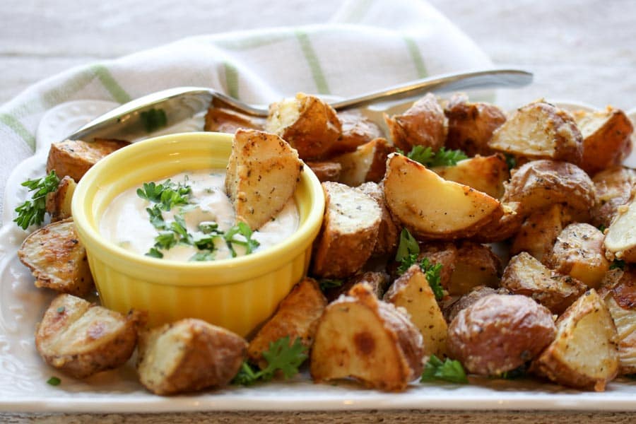 Crispy Roasted Herb Potatoes