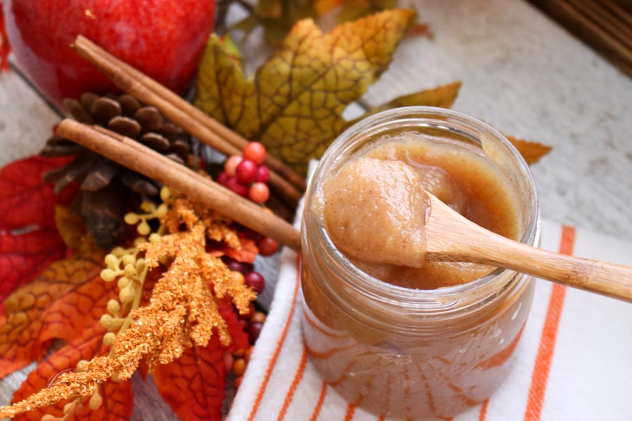 Apple Butter on a spoon