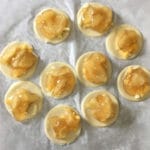 Mini Apple Cheddar Pies with only cheese and apples