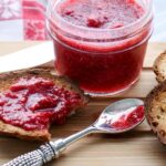 three ingredient raspberry jam