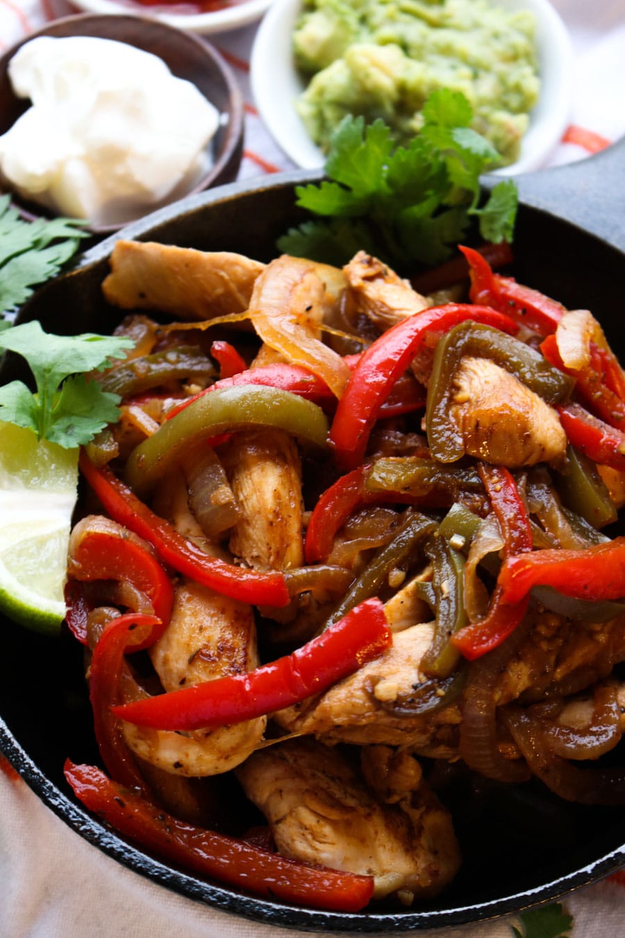 TEQUILA CHICKEN FAJITAS